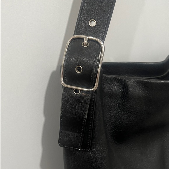 Vintage Y2K Coach Black Leather SoHo Bucket Shoulder Bag - Picture 3 of 11